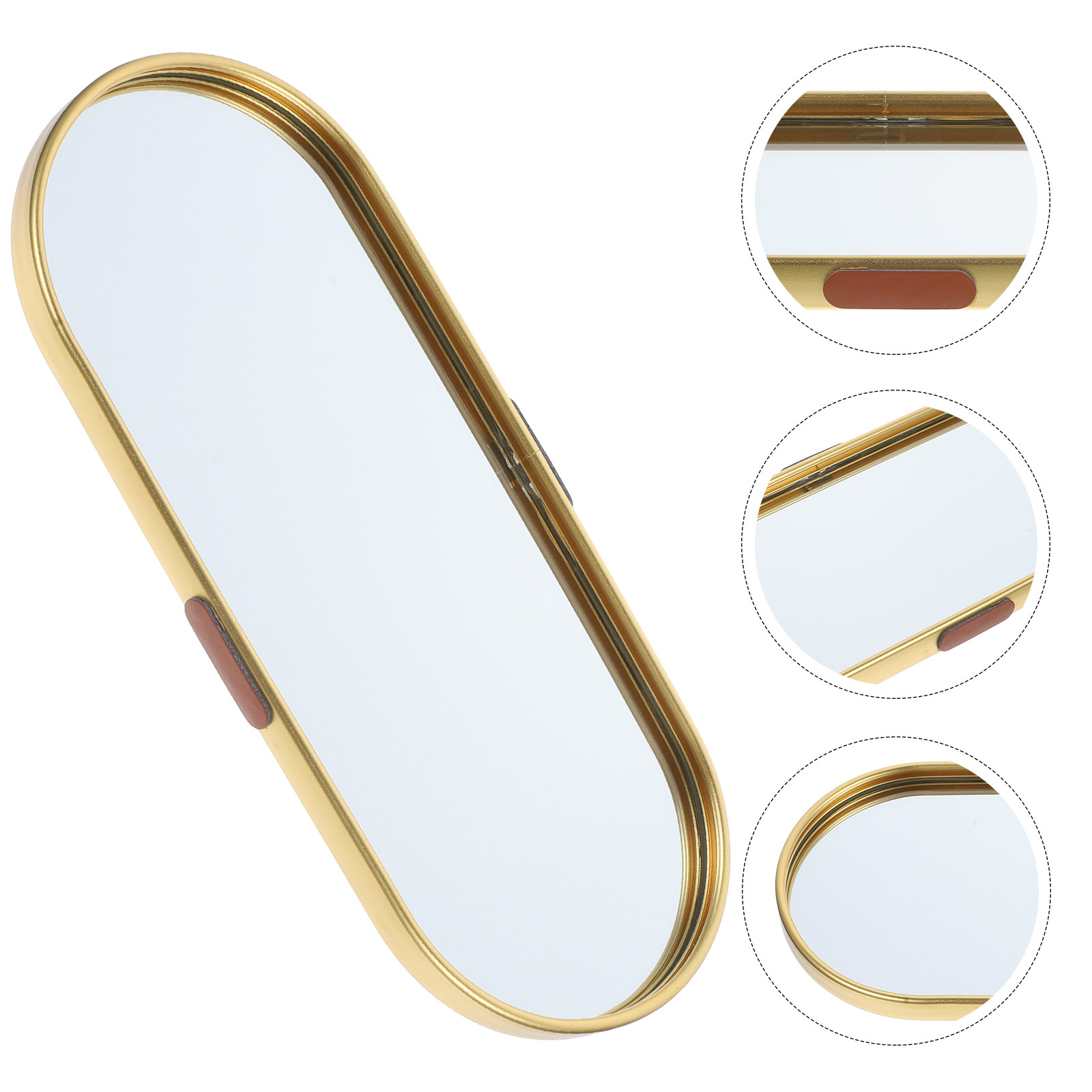Decorative Mirror - Vintage Decorative Mirror Tray Desktop Jewelry