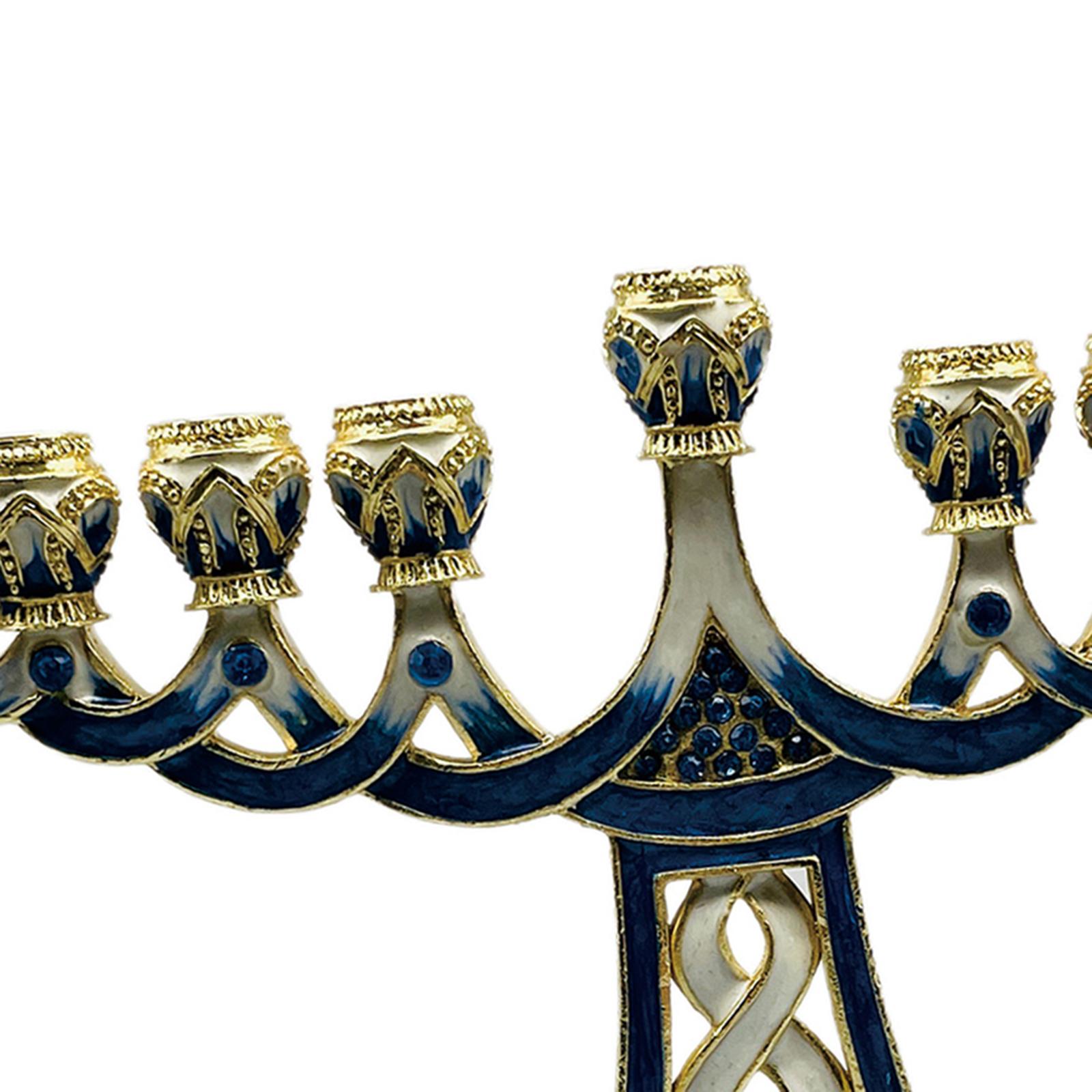 Enameled Menorah Candle Holder - đánh giá và giá Candle Holder Decor