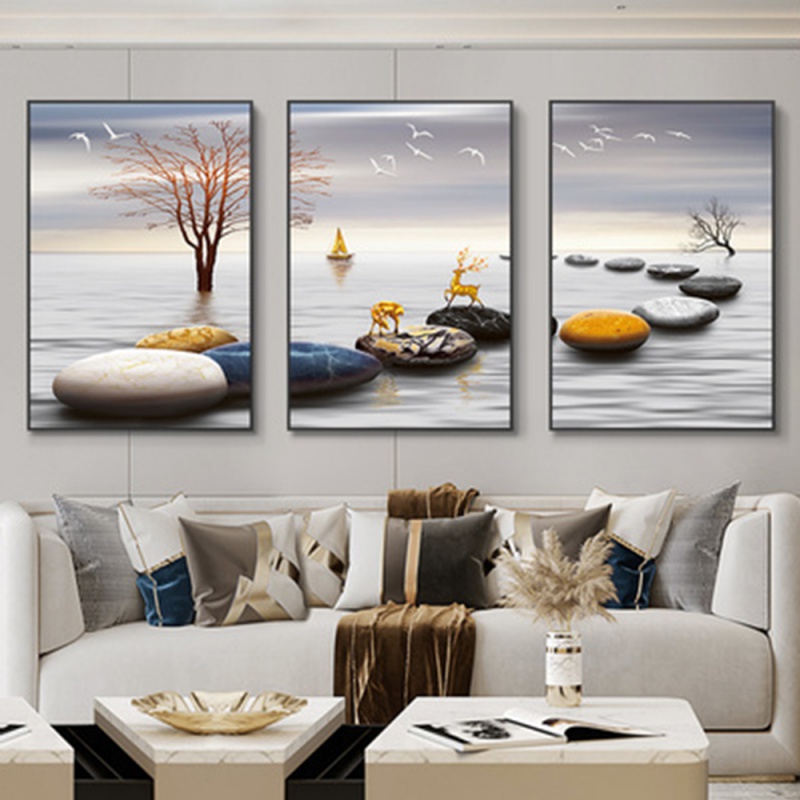 3pcs/Set frameless 3 Nordic Lu - đánh giá và giá Abstract Canvas Set