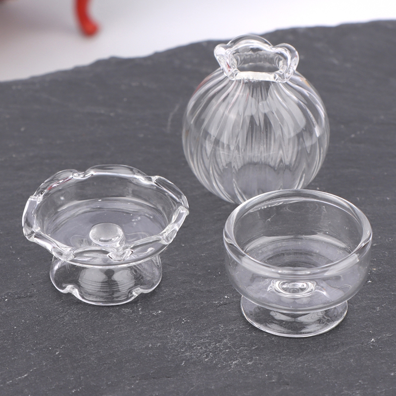 1:12 Dollhouse Miniature Glass - đánh giá và giá Vase Decor