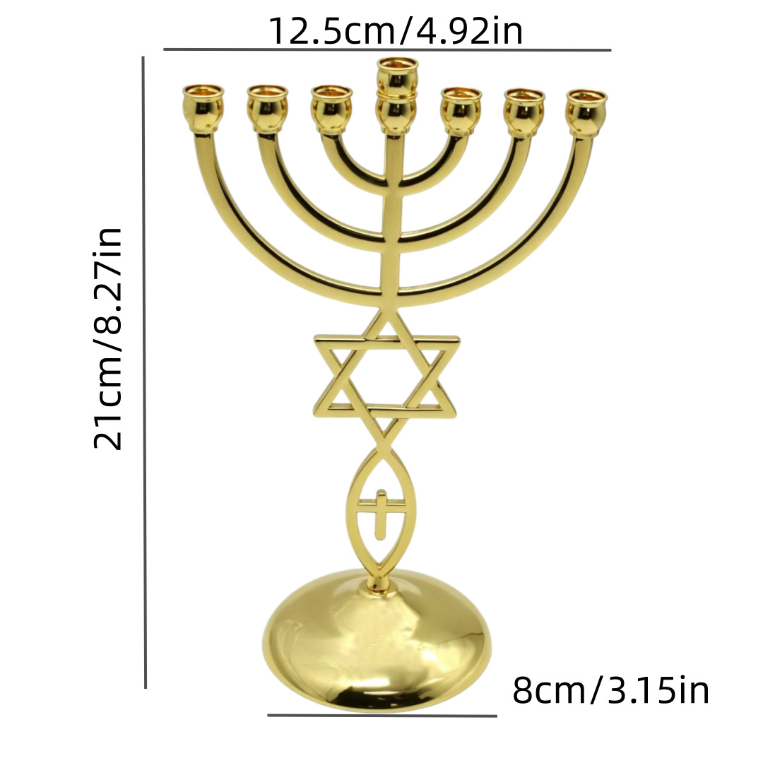 Hanukkah Seven-Headed Candle H - đánh giá và giá Candle Holder Decor
