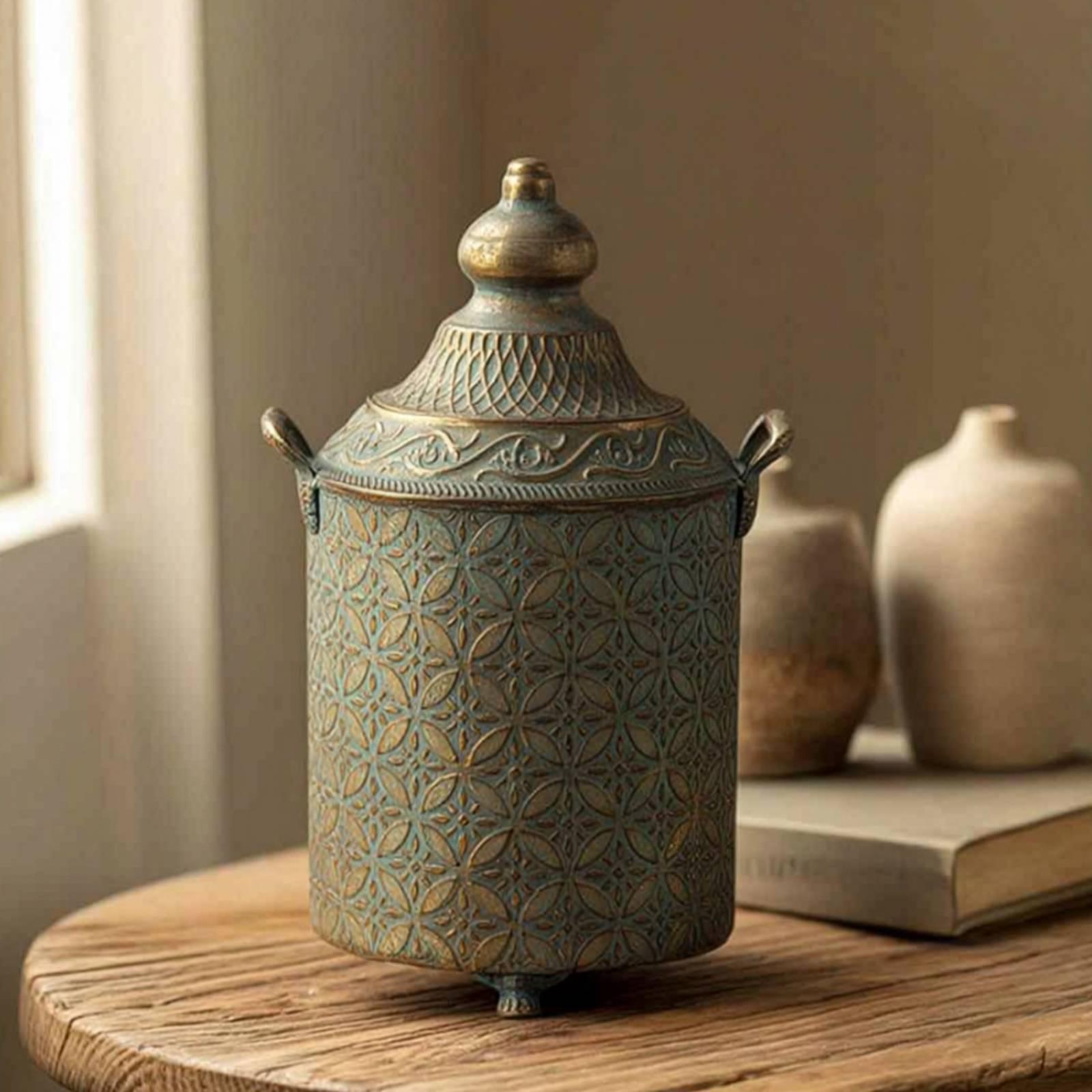 Patina Finished Metal Decorati - đánh giá và giá Vase Decor