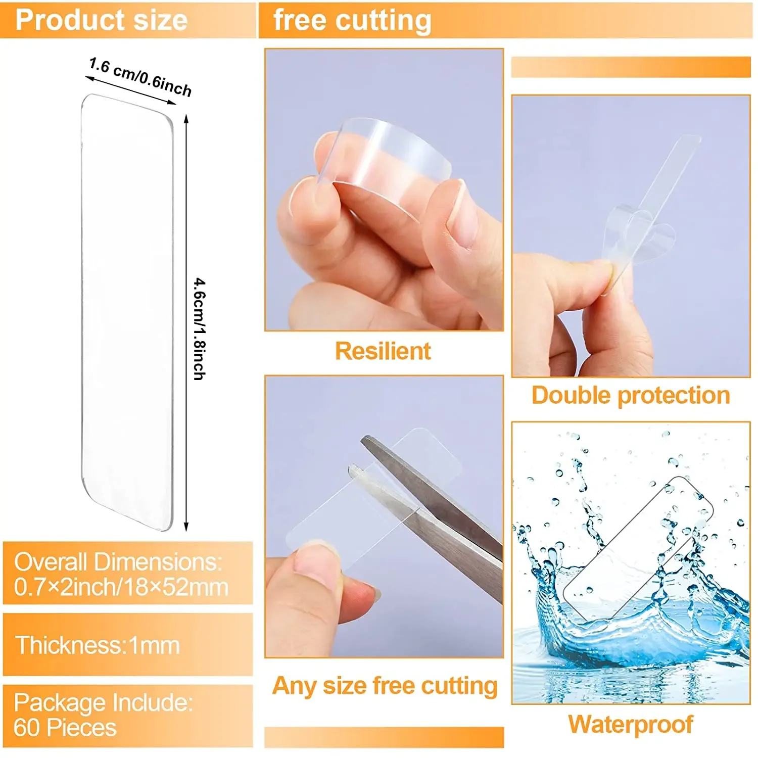300Pcs Double Sided Adhesive T - đánh giá và giá Wall Sticker