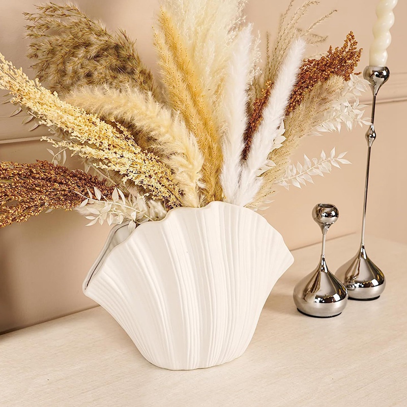 Nordic Style Shell Shaped Cera - đánh giá và giá Vase Decor