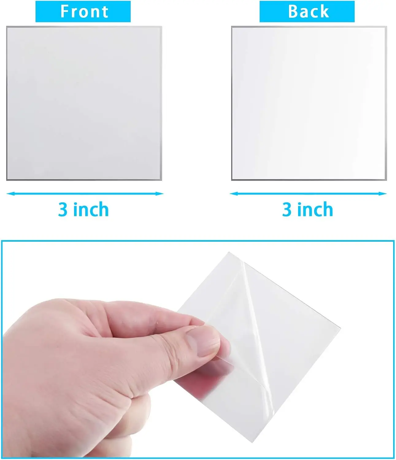 Mini Size Square Mirror Adhesi - đánh giá và giá Decorative Mirror