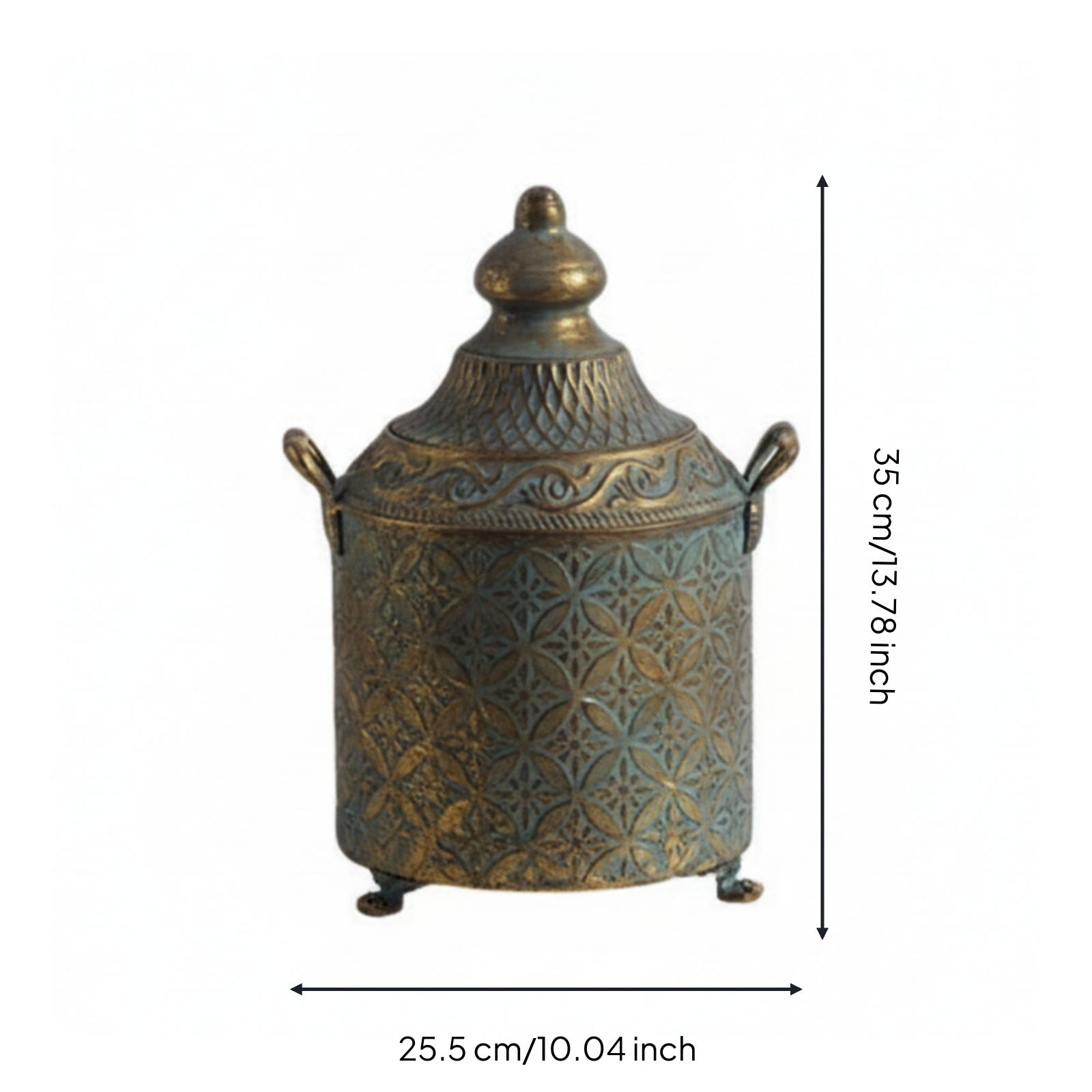 Decorative Iron Vase Aged Gild - đánh giá và giá Vase Decor