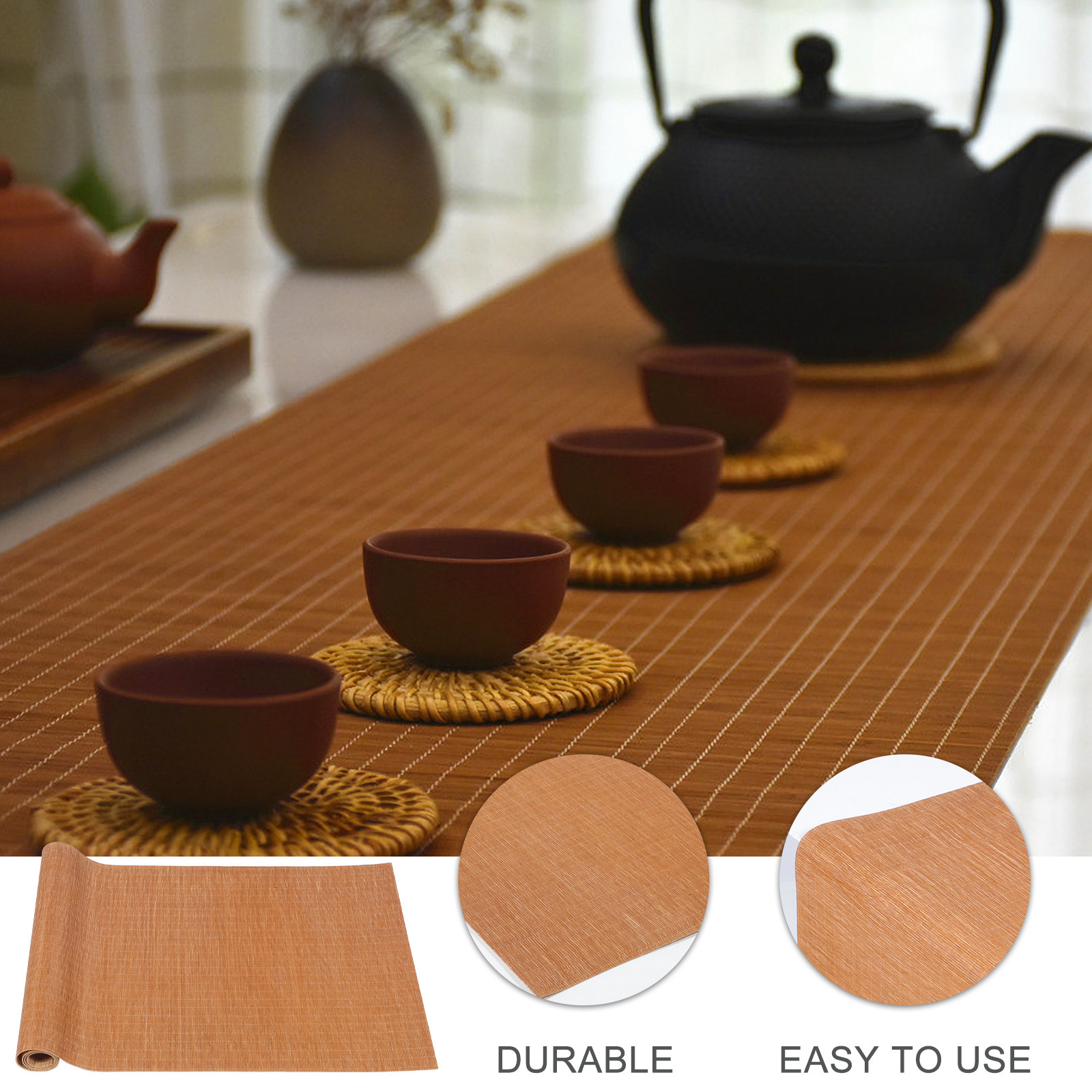 Handmade Bamboo Tea Mat Waterp - đánh giá và giá Table Runner