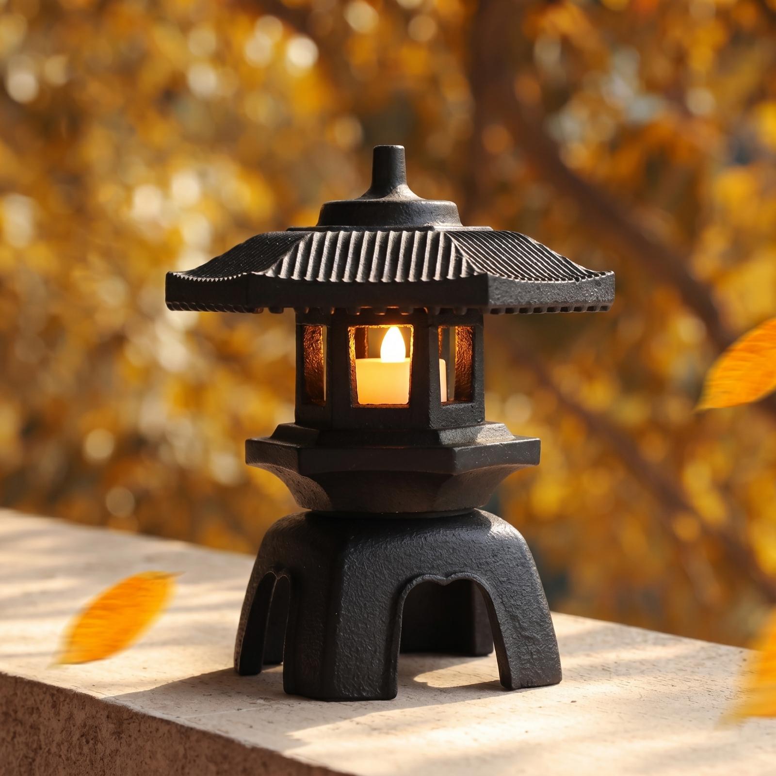 Cast Iron Lantern Tabletop Can - đánh giá và giá Candle Holder Decor