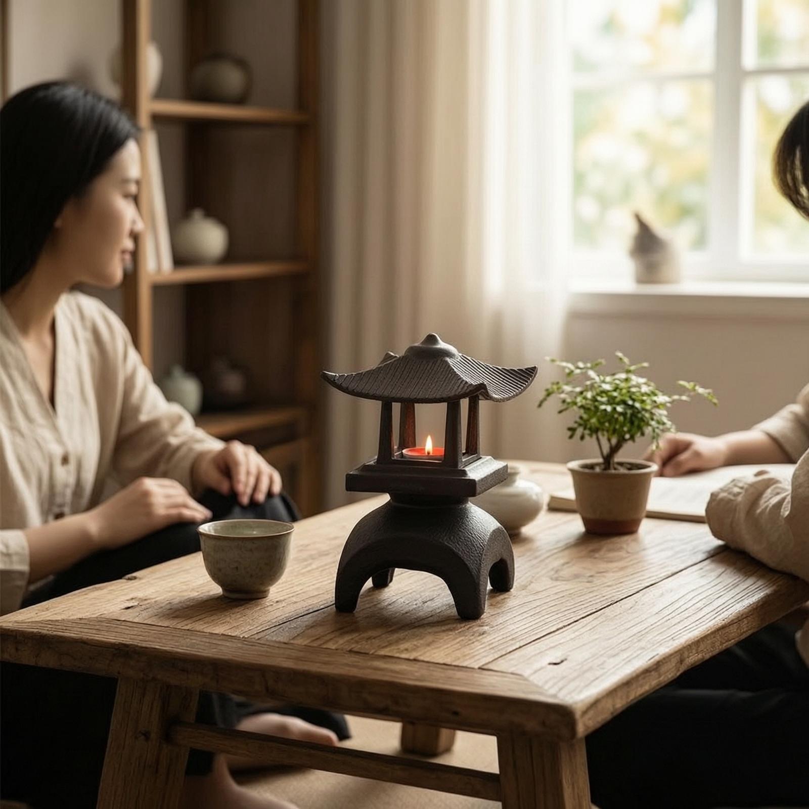 Cast Iron Lantern Tabletop Can - đánh giá và giá Candle Holder Decor