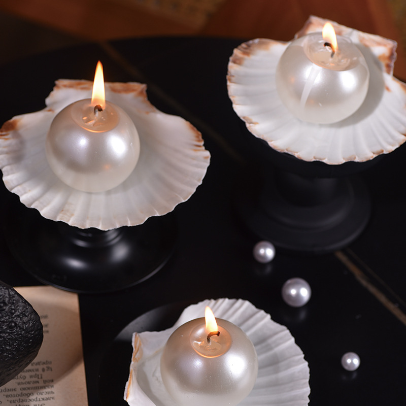 Elegant Pearl Ball Candles wit - đánh giá và giá Candle Holder Decor