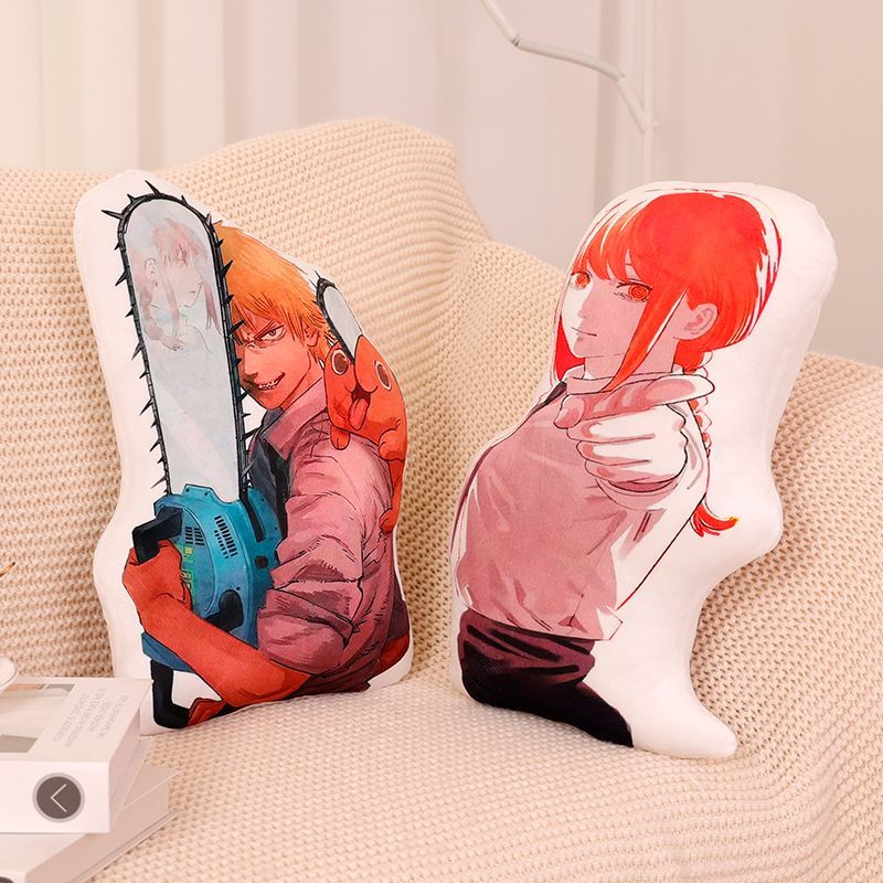 45cm Chainsaw Man Irregular Sh - đánh giá và giá Throw Pillow