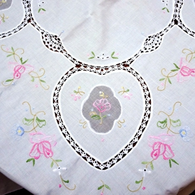 Pure cotton small machine embr - đánh giá và giá Table Runner