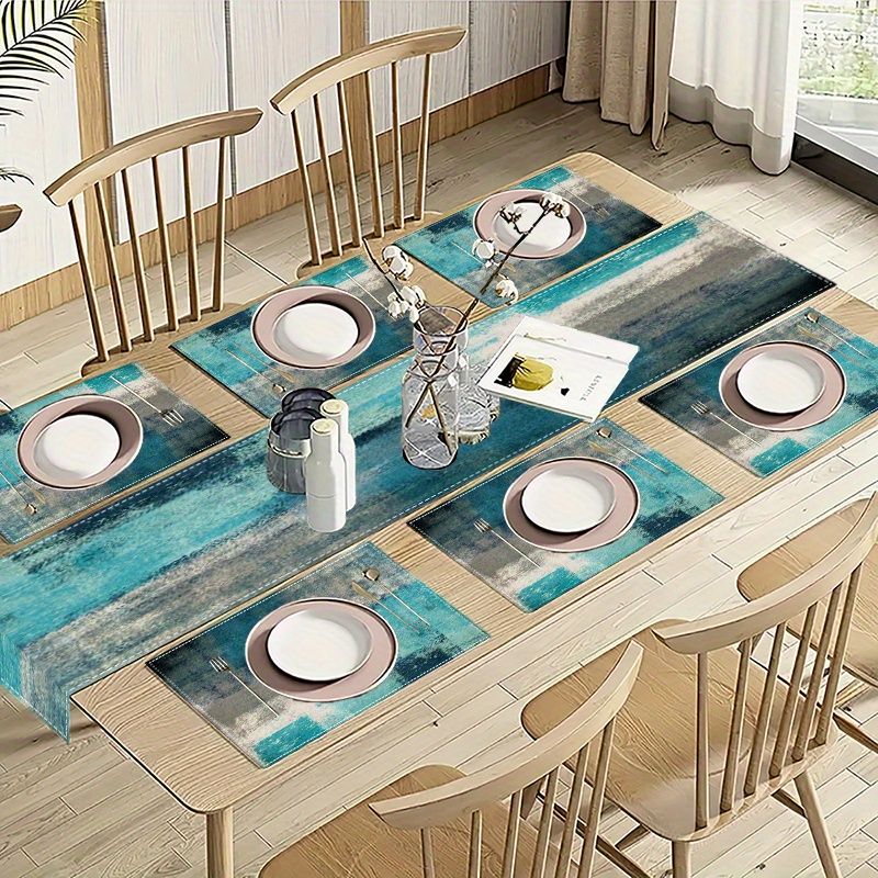 VIKAMA Morandi Abstract Ink Ta - đánh giá và giá Table Runner