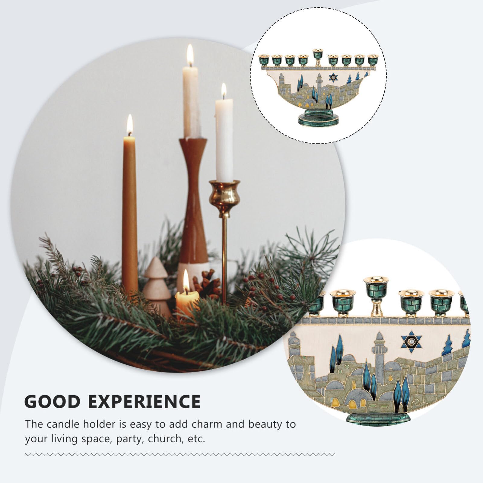 Jerusalem Menorah Hanukkah Can - đánh giá và giá Candle Holder Decor